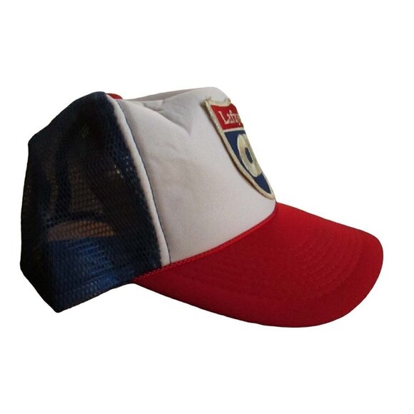 Trucker Hat Snapback Cap  Vtg LAFAYETTE CB C.B. TRUCKER PATCH Cobra Mesh - Picture 2 of 5